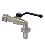 Robinet p/u butoi 1/2'' maneta neagra, 1004