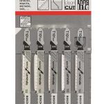Set de 5 panze de ferastrau vertical, Bosch, T101AO